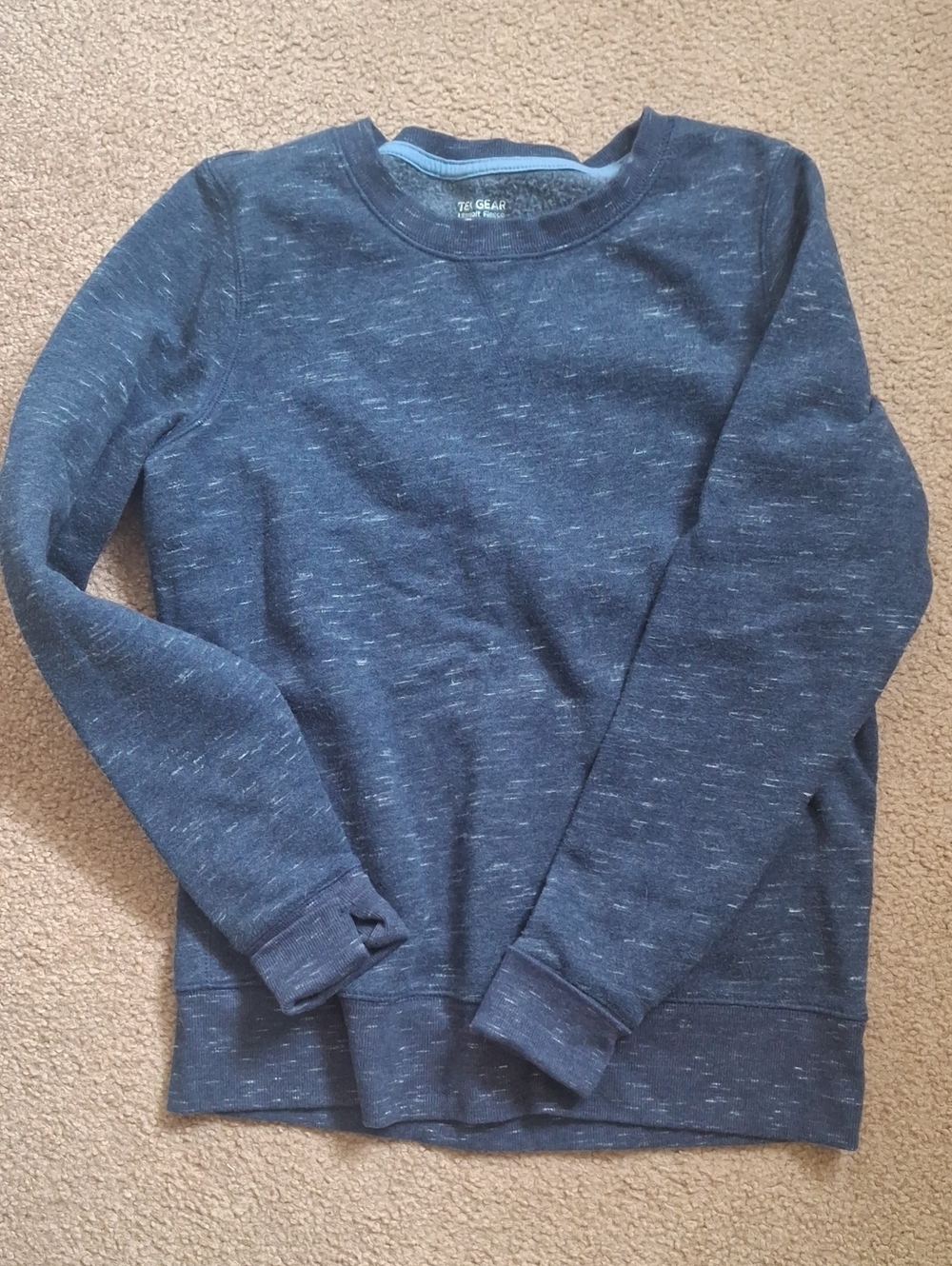 Women's Heather Navy Crewneck Sweatshirt